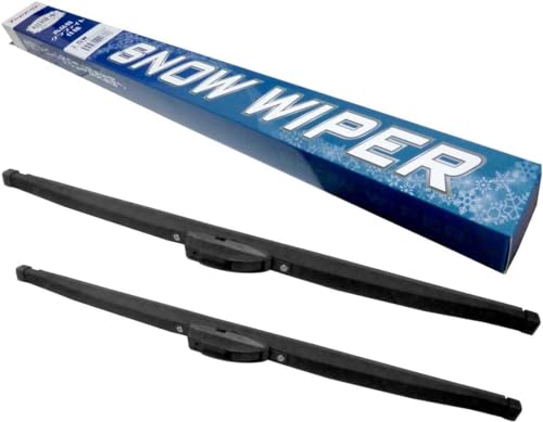スノーワイパー 2本セット 運転席側 650mm 助手席側 350mm 冬用ワイパー U字フック グラファイト仕様 ワイパーブレード 1枚目 画像