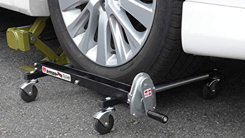 エマーソン(Emerson) タイヤリフター クルピタ丸 タイヤ交換用補助器具 高さ調整&ボルトホール合わせ タイヤ幅285サイズ/直径810mmまで 許容重量60kg ハンドルで高さ調整&乗せたままでタイヤが回転 ボルト取付けタイプのヨーロッパ車にも EM-239 最後 画像