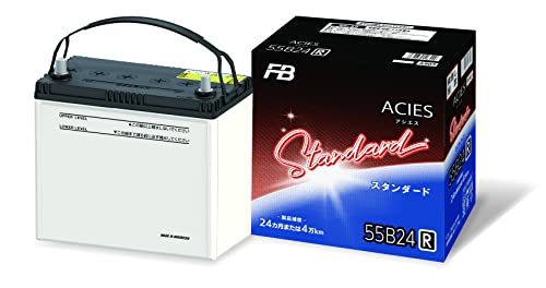 FB(古河電池) 国産車用カーバッテリー 55 B24R 充電制御車対応 ACIES アシエス スタンダードモデル 最後 画像