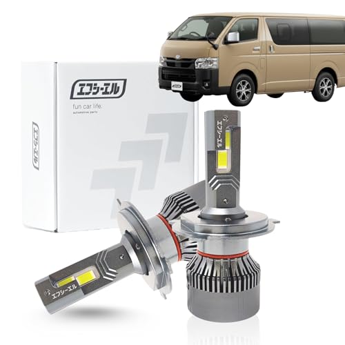 fcl.(エフシーエル) ハイエース 200系 8型 7型 新型 H4 led ヘッドライト hi/lo 切り替え ホワイト 白 ledバルブ 12V 車検対応 静音 左右分2個入り 車専用 画像1