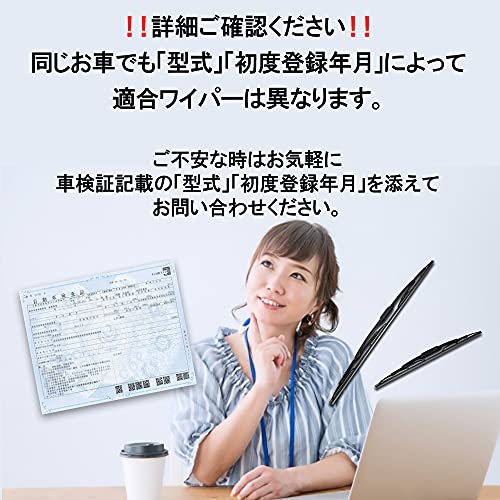 【フロントセット】 ワイパー ワイパーブレード 600mm 350mm 2本 グラファイト セレナ ノート エアウェイブ ストリーム パートナー フィット アリア デミオ ランディ 日産 ホンダ マツダ スズキ FESCO フェスコ GW6035NH 中間 画像