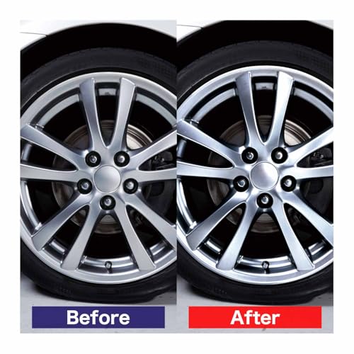 SurLuster(シュアラスター) ホイールコーティング 200ml アルミホイール スチール メッキ 耐久 耐熱 高滑水 ガラス系コーティング 保護効果が長期間持続 洗車 車 バイク 専用クロス付き S-138 中間 画像