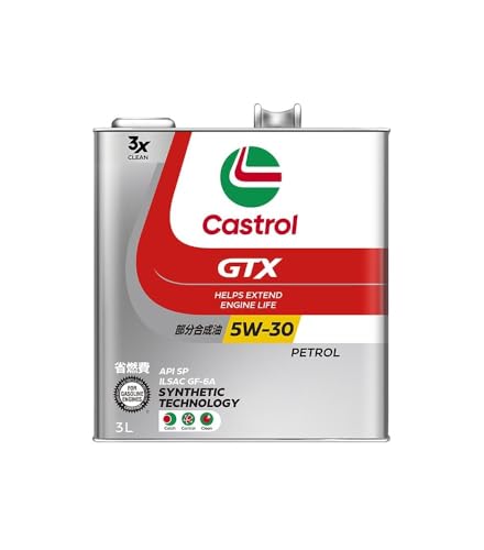 Castrol(カストロール) エンジンオイル GTX ULTRACLEAN 5W-30 API SP 3L 4輪ガソリン車専用 部分合成油 1枚目 画像