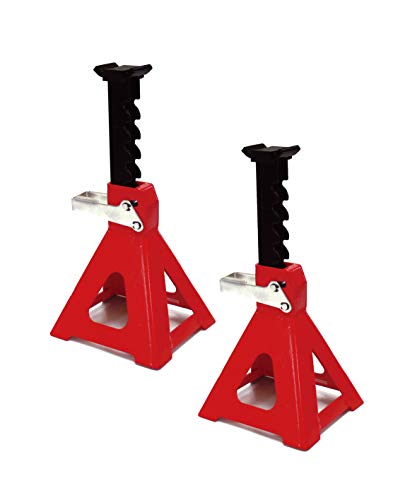 エマーソン(Emerson) 車用ジャッキスタンド 3t 2個セット 6段階高さ設定(260/290/320/350/380/415mm) 横方向でも縦方向でも脚がしっかりと安定 愛車を傷つけないラバーパッド付 EM-104 画像1