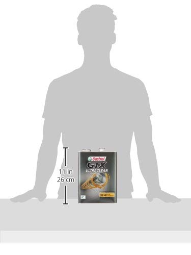Castrol(カストロール) エンジンオイル GTX ULTRACLEAN 5W-40 API SP/CF Performance 4L 4輪ガソリン/ディーゼル車両用 部分合成油 中間 画像