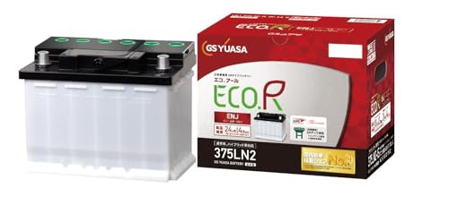 GSユアサ (ジーエスユアサ) ENJ 375 LN2 ECO.R ENJ 国産車専用バッテリー GRテック液栓 GS YUASA 最後 画像