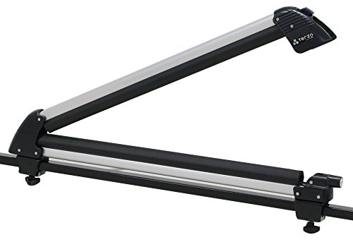 Terzo テルッツォ (by PIAA) スキー・スノーボードキャリア スノーボード 4枚又はスキー6セット フラットロング スリット メタルシルバー 片側開き ロック付 ES139SL 画像1