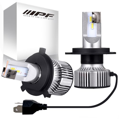 M's Basic by IPF ヘッドライト フォグランプ LED 車用 H4 Hi Lo切替 4400lm/3300lm 41631cd 6000K ホワイト 12V24V兼用 2本入 新車検対応 ドライバーユニット一体型 冷却ファン内蔵 コンパクトサイズ 配光重視 キレの良いカットライン AMZ-HL041 1枚目 画像