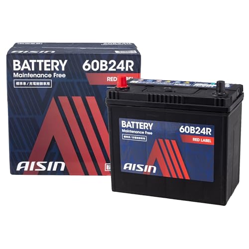 アイシン(AISIN) 車用 バッテリー 60B24R (55B24R 46B24R) 標準車/充電制御車対応 RED LABEL BTRAZ-9060B24R 1枚目 画像