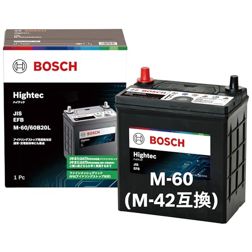 BOSCH (ボッシュ) 国産車バッテリー HT-M-60/60B20L Hightec JIS EFB アイドリングストップ車・充電制御車・標準車対応 (HTP-M-42/60B20L 後継モデル) 1枚目 画像