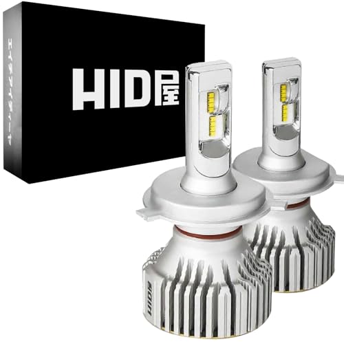 HID屋 H4 LED ヘッドライト 28400cd(カンデラ) 爆光 ホワイト 6500k 車検対応 12V 24V ドライバー内蔵 簡単取付 iシリーズ 2本1セット 1枚目 画像