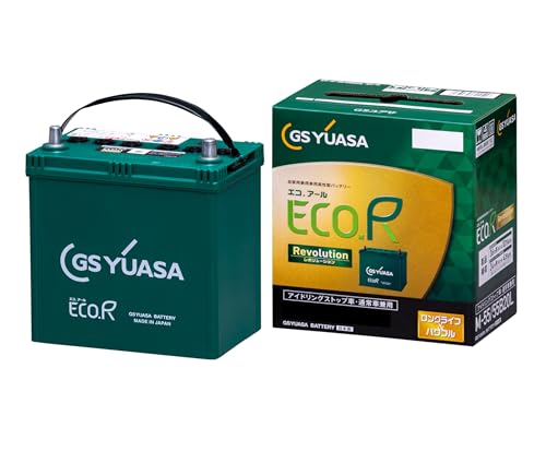 GSユアサ (ジーエスユアサ) ER K-50R (K-42R互換) / 50B19R ECO.R Revolution 国産車バッテリー アイドリングストップ車対応 GS YUASA 2025年モデル 最後 画像