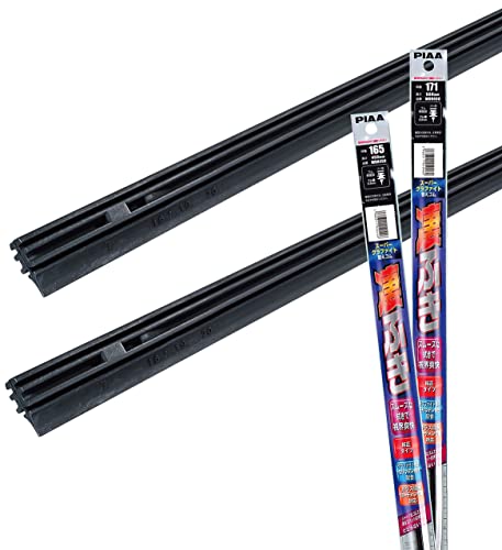 【Amazon.co.jp 限定】PIAA(ピア) ワイパー替えゴム車種専用セット 【スーパーグラファイト】 天然ゴム仕様 2本入 (600mm + 450mm) マツダ CX-5 CX-8 MAZDA 6 他 AMRRG030 画像1