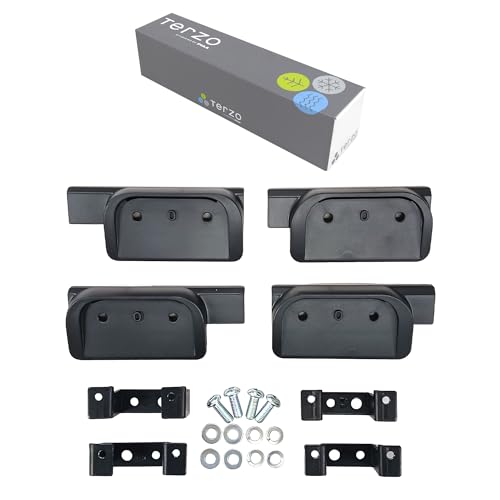 Terzo テルッツォ (by PIAA) ベースキャリア 車種別取付ホルダーセット 4個入 ダイレクトルーフレールタイプ ブラック 【トヨタ カローラクロス(ハイブリッド含む）年式 R3.9~ 型式 ZSG1#.ZVG1#】 DR26 画像1