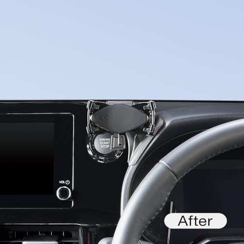 槌屋ヤック(Tsuchiya Yac) トヨタ90系 ノア · ヴォクシー専用 スマートフォンホルダー車種専用品 ブラック SY-NV17 中間 画像