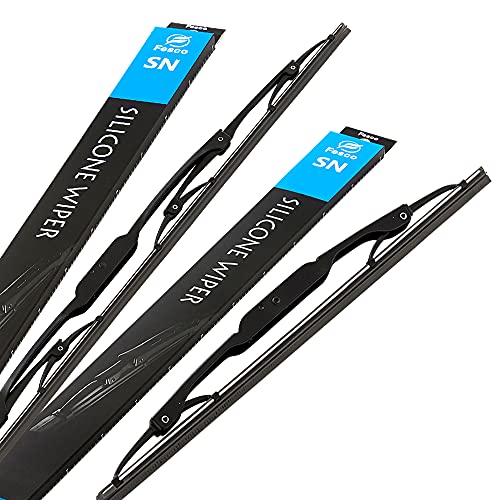 【フロントセット】 ワイパー ワイパーブレード 500mm 350mm 2本 撥水シリコン アトレー テリオス テリオスキッド ハイゼット ミライース アルト セルボ サンバー ディアスワゴン プレオ プレオプラス ダイハツ スズキ スバル FESCO フェスコ SN5035DS 画像1