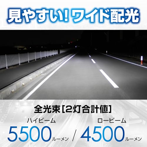 カーメイト GIGA 車用【LED ヘッドライト】 C5500 シリーズ 6000K 【 H4 】Hi 5500lm / Lo 4500lm 見やすいワイド配光 BW571 最後 画像