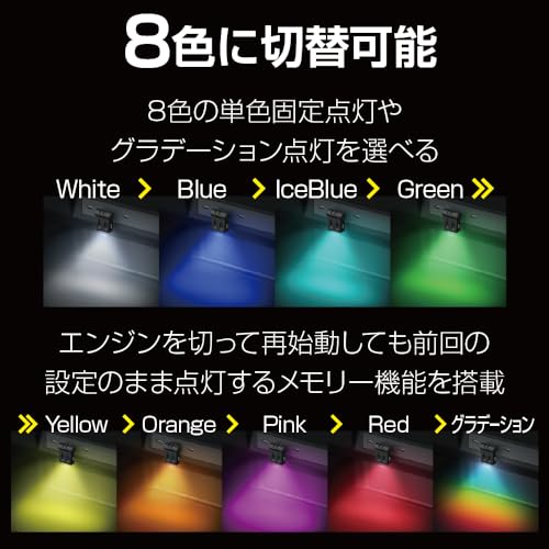 星光産業 EXEA 車内用品 イルミネーション スイングUSBライト EL-177 中間 画像