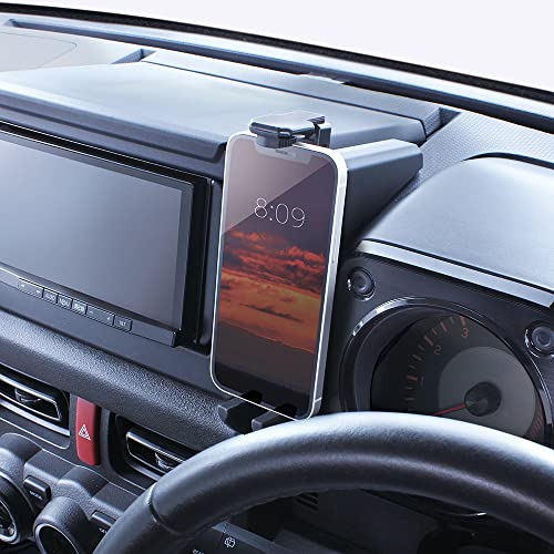 槌屋ヤック(Tsuchiya Yac) 車種専用品 スズキ JB64/74 ジムニー専用 スマートフォンホルダー ポリカーボネート ブラック 16×3.5×16.5cm SY-SZ6 中間 画像