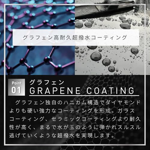 SPEEVAL Prism Guard Graphene グラフェン＋SiO₂＋カルナバロウ配合 コーティング 車 ボディ 強撥水 艶 トップコート 洗車 サイダーの香り 最大6ヶ月耐久 (500ml) 中間 画像