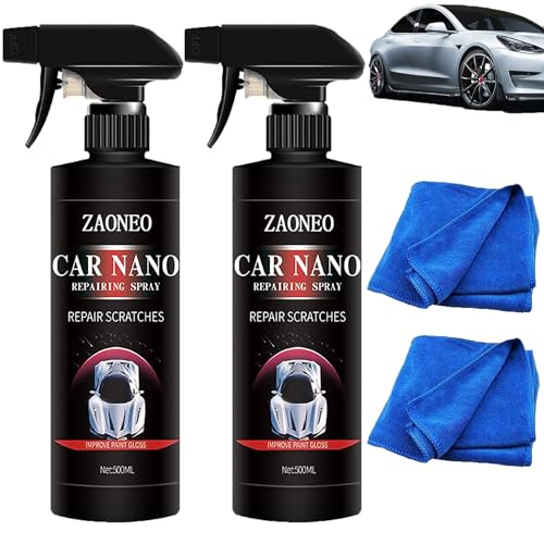 【500ML】車用コーティングスプレー ドイツハイテク 愛車をピカピカになる、Carsonicナノメートルクオーツコーティング剤、車用コーティングスプレー ドイツハイテク、Car Nanoコーティングスプレー、Car Nano Repairing Spray (500ML 2本) 1枚目 画像