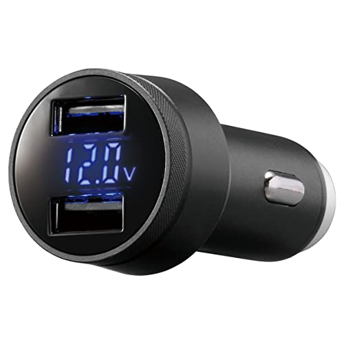 カーメイト(CARMATE) 車用 バッテリーチェッカー2 【 USB給電ポート搭載 】【 バッテリー上がり対策 】 ブラック CT784 1枚目 画像