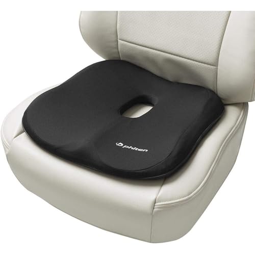 ボンフォーム(BONFORM) シートクッション ファイテン ヒップ用 穴あき 44×44cm ブラック アクアチタン使用 低反発 腰痛 疲労対策 phiten 5815-13BK 最後 画像