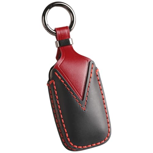 【smasol】互換品 ライズ ダイハツ ロッキー 新型タフト 本革 キーケース レザー RAIZE ROCKY TAFT キーカバー スマートキーケース トヨタ ダイハツ 適合 (本革2ボタン, 黒) 最後 画像