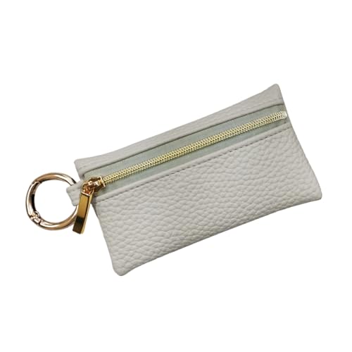 [ジゼル] キーケース 小銭入れ 小物入れ 奇跡のリング スマートキーケース キーレスケース キーリング ミニポーチ レディース メンズ (ノーマルリング：エクリュ) 画像1