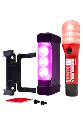 エーモン(amon) 第2世代パープルセーバー 専用ホルダー付+非常信号灯 緊急安全セット 高速道路での緊急停車時に 土屋圭市氏推奨 4866 販売ルート限定品 1枚目 画像