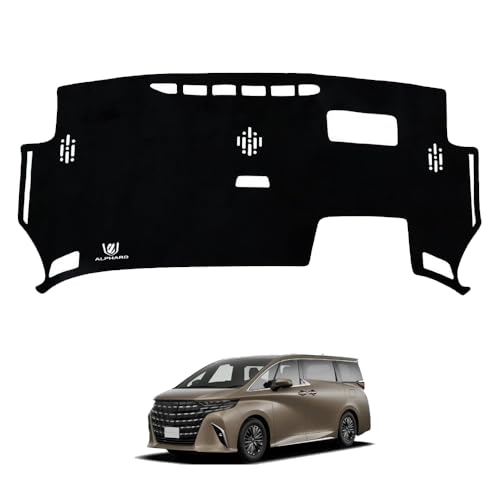 SAWAKAKI トヨタ アルファード 40系 専用 ダッシュボードマット HUDあり 日焼け防止 劣化防止 保護マット ポリエステル素材 滑り止め ロゴ付き アクセサリー 内装 カスタムパーツ 画像1