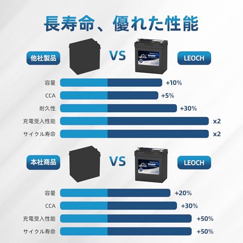 LEOCH 車用バッテリー EFB-60B20R (60B20R / M-42R)アイドリングストップ車/充電制御車/標準車 カーバッテリー コスパ最強 長寿命 メンテナンスフリー 中間 画像
