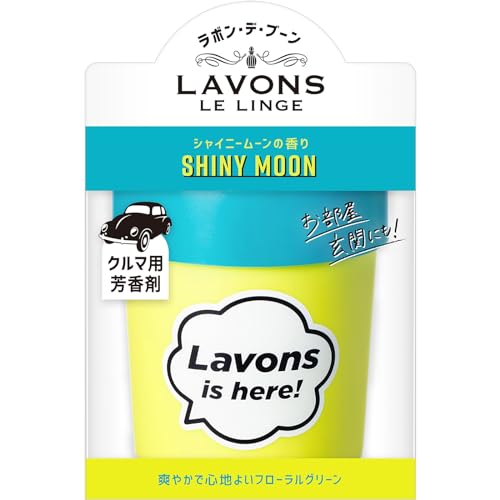 ラボン(Lavons) ・デ・ブーン [車用 芳香剤] ゲルタイプ シャイニームーン[フローラルグリーン] 消臭 110g 画像1