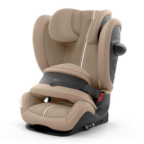 CYBEX サイベックス【公式】パラス G2 アーモンドベージュ プラス メッシュ、150cm まで使える、チャイルドシート、ジュニアシート、15ヵ月~12歳頃まで、ISOFIX固定、R129適合 (オリジナルリフレクターバンド付き) 画像1
