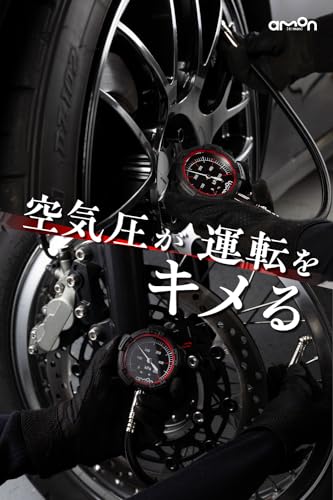 エーモン(amon) エアゲージ スタンダードグレード タイヤゲージ タイヤ空気圧の日常点検 整備用 測定 メンテナンス 衝撃に強い 高精度 ゲージ径φ51mm ソフトケース付 土屋圭市氏推奨 8821 最後 画像