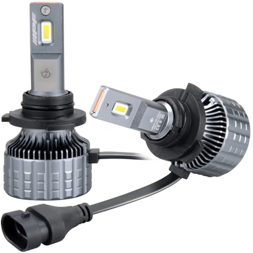 M's Basic by IPF ヘッドライト フォグランプ LED 車用 HB3/4 6600lm ハイルーメン仕様 6500K ホワイト 12V24V兼用 2本入 新車検対応 ドライバーユニット一体型 冷却ファン内蔵 コンパクトサイズ 取付簡単 ノイズ対策済 明るさ重視モデル ハイビームに最適 AMZ-HL251 画像1