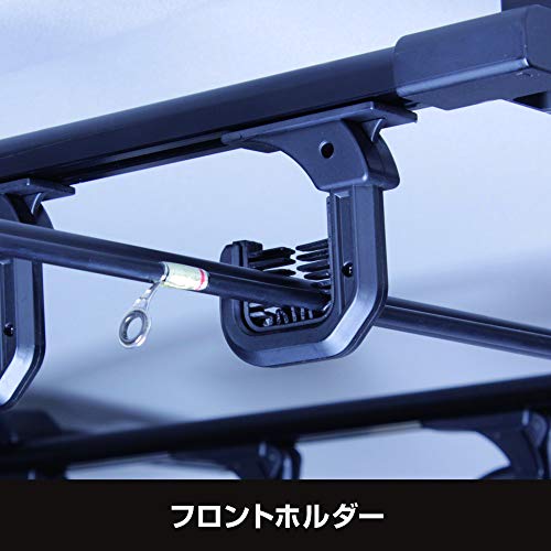 槌屋ヤック(Tsuchiya Yac) 車種専用品 80系ノア・ヴォクシー・エスクァイア専用 スマートロッドホルダー 5本用 ブラック 奥行き79×幅113×高さ15.8cm U-NV1F 中間 画像