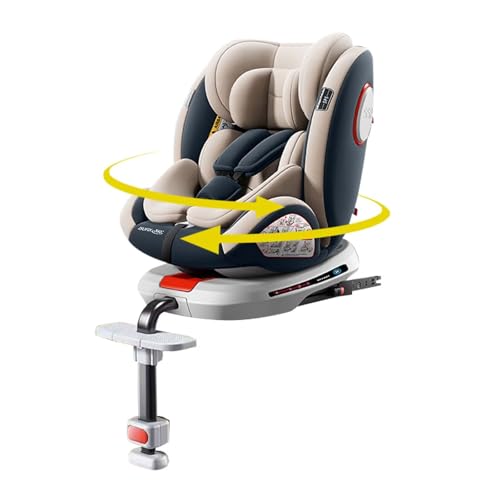 HZDMJ チャイルドシート 360度 回転式 ISOFIX対応 成長に合わせて使える 新生児から12歳頃 (0-36kg) シートベルト固定 ジュニアシート ベビーシート 乗り降りらくらく サンシェード付き ヘッドレスト11段階調節 5点式シートベルト 取り付け簡単 EU安全基準 ECE認証済み 二年保証 1枚目 画像