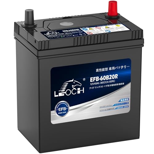 LEOCH 車用バッテリー EFB-60B20R (60B20R / M-42R)アイドリングストップ車/充電制御車/標準車 カーバッテリー コスパ最強 長寿命 メンテナンスフリー 画像1