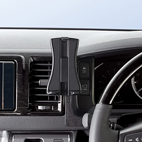 槌屋ヤック(Tsuchiya Yac) 車種専用品 トヨタ 200系 ハイエース専用 スマートフォンホルダー ブラック 180×180×110mm SY-HA2 中間 画像