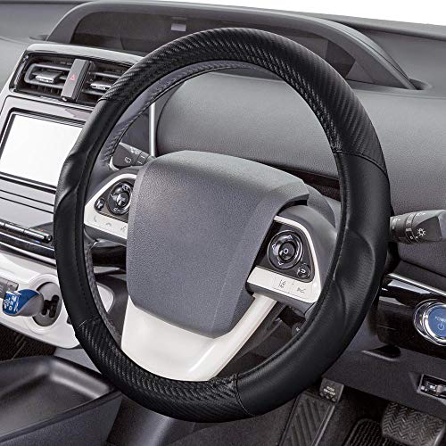 ボンフォーム(BONFORM) ハンドルカバー アーバンカーボン 軽/普通車 対称リング 細巻きタイプ 抗菌防臭加工 S:36.5-37.9cm ブラック 6777-01BK 最後 画像