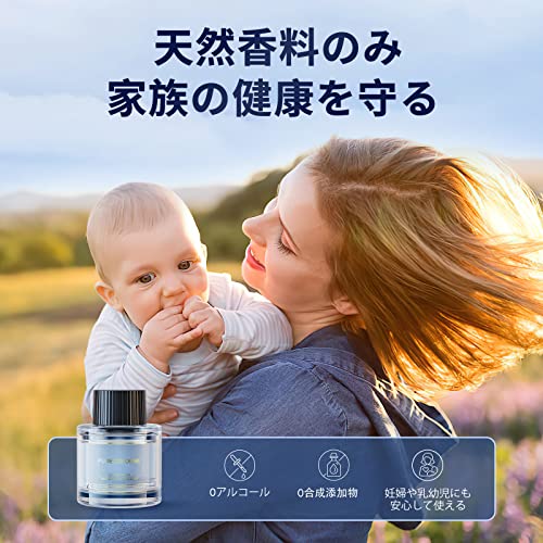 Ceeniu 車 芳香剤 F26/F39特製フレグランスリフィル 45ML ホワイトムスクの香り 天然植物抽出物 長持ち 車 消臭 ディフューザー Car Fragrance 中間 画像