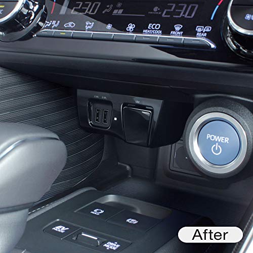 槌屋ヤック(Tsuchiya Yac) 車種専用品 トヨタ 80系 ハリアー 専用 増設ソケット 電源BOX ブラック SY-HR14 中間 画像