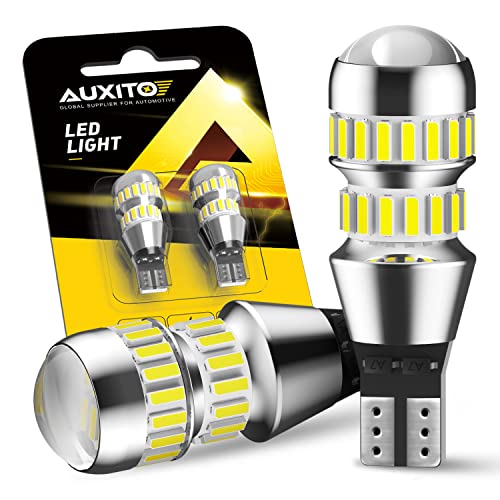 AUXITO T16 LED バックランプ 爆光 4倍明るさUP バックランプT16バックライトT16 / T15 4014 LED 42連 24ヶ月保証 12V 無極性 ホワイト 後退灯 バックライト 50000時間以上寿命 (2個セット) 1枚目 画像
