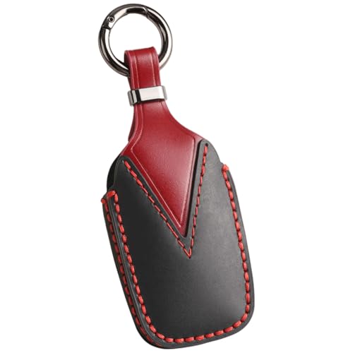 【smasol】新型ハリアー 80系 カローラクロス 2023年 ヤリス クロス キーケース クラウン クロスオーバー キーカバー プリウス 60系 65系 ランクル 250系 300系 カスタム パーツ ドレスアップ (黒 本革 / 3ボタン) 最後 画像