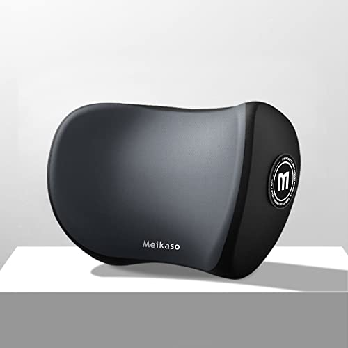 Meikaso ネックパッド 首クッション ネックピロード ヘッドレスト 頸椎サポート 低反発 メモリーコットン 通気設計 SGS認証/100D高密度 アップグレード ハイエンド 取り付け簡単 調節可能 洗濯可 長時間運転 車用品 車中泊 首枕 旅行 プレゼント オフィスチェア 自宅用 (グレー) 1枚目 画像