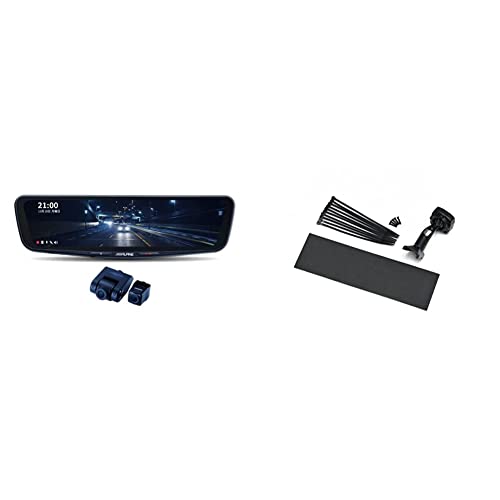 アルパイン ドライブレコーダー搭載 12インチデジタルミラー(純正ミラー交換タイプ/車外リアカメラ) DVR-DM1200A-OC + ハイエース(6型)(2020.5-現在) KTX-M01-HI-200-6 取付キット 画像1