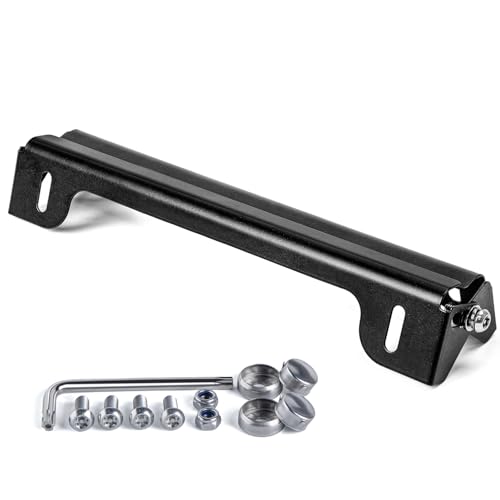 AX2V ナンバーステー 盗難防止ネジセット付き 車用 角度調整 高さも調整でき ナンバープレートステー ナンバーベース ステンレス製 1個入り ブラック 画像1