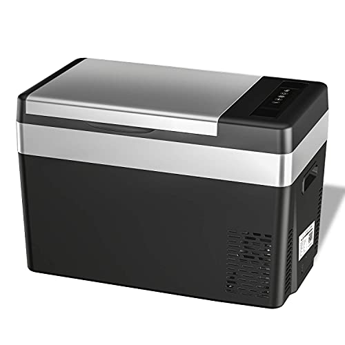 「SUNPIE」車載冷蔵庫 30L 大容量 ポータブル冷蔵庫 -22℃～10℃ 急速冷凍 3WAY電源対応 DC12V/24V AC100V 水抜き栓 LCD温度表示 コンプレッサー式 車載冷蔵冷凍庫 静音 省エネ 車載家庭両用 低電圧保護 AC・DCコード付き 車中泊 キャンプ アウトドア 釣り 災害 一人暮らしに大活躍 2年保★証 日本語説明書 【PSE規格品】 画像1