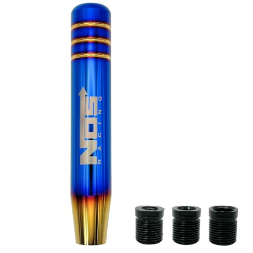 MARUHADO シフトノブ NOS アルミ チタンカラー シフトレバー スタイリッシュ M8 M10 M12 汎用 MT トラック 18cm NOS表記 画像1